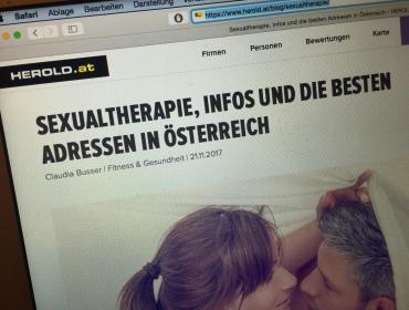 Blog im Herold zum Thema Sexualberatung/Sexualtherapie Interview mit uns im HEROLD zum Thema "Was ist Sexualberatung?"